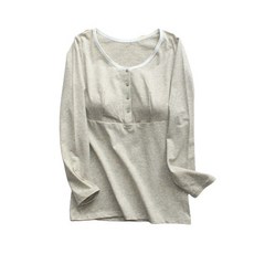 Estella 孕婦棉質長袖上衣