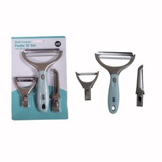 STAR BAKERY 多功能削皮器 可替換頭組3, 混色, 2套