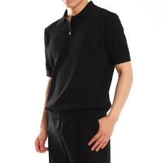 MINEFLOW 男性短袖RO Washerple涼感翻領針織衫