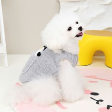 PASTEL PET 狗狗口袋朋友搖粒絨背心, 灰色