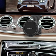 벤츠 E클래스 W213 e쿨링 Qi2 핸드폰 고속 무선충전 거치대, 블랙, CT-MW9PE_B+CT-HCM00