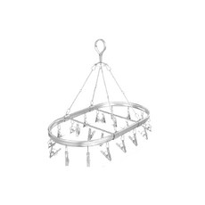 堅固耐用襪子晾曬架 銀色, 1個