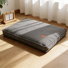 허니버블 반려동물 빅사이즈 두꺼운 방석 매트 쿠션, 챠콜, 1개