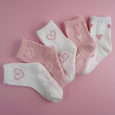 VIVA7 女童防摔防滑襪5件組