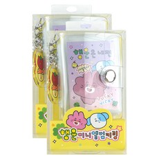 PINKFOOT 幸運迷你相簿鑰匙圈2入組, 混合色, 10張