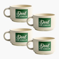 Tinny Blanc刻字農夫市集湯杯 350ml, 混色, 4個