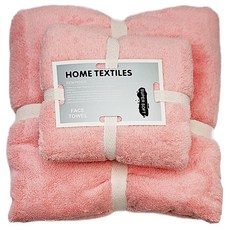 Viita 日系加厚加大珊瑚絨毛巾浴巾套組 快乾吸水 淺粉色 柔軟親膚, 1組