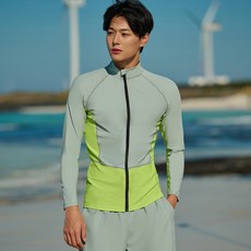 WEEK9 Damian 拉格蘭拉鍊防磨衣, 灰色