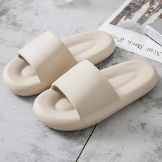 Goodthing 減壓防噪棉花糖室內拖鞋, 1雙, 牛奶咖啡