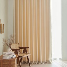 뷰하우스 테라코트 형상기억 양면 암막커튼 2p