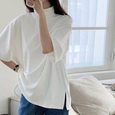 Borimam 刷毛半高領寬鬆大尺碼孕婦T恤 Fc134