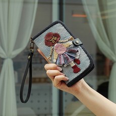 byhands 圖案絎縫手機袋, 混色, 1個