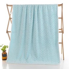 원이네 클래식 체크 바스타월, 블루, 1개