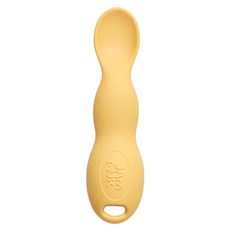 Jam Muk 韓國製矽膠花生嬰兒副食品湯匙, 黃色, 1個