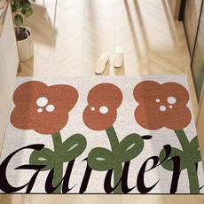 DM大紅花朵地墊, 混合顏色, 1個