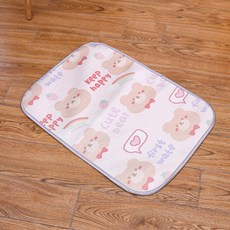 데이소이 반려동물 동글 캐릭터 사계절 방석 매트, 04곰돌이, 1개