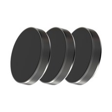 OLIVO 磁吸式圓形手機黏貼支架, 黑色, 3個
