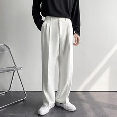 남성용 MA 스탠다드 루즈핏 투턱 슬랙스