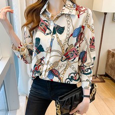 POPLARNC 貝爾南印花襯衫