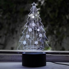 RGB USB聖誕樹LED小夜燈, 混色