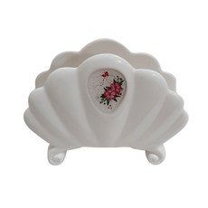 家居裝飾壓花陶瓷餐巾架, B款(噴雪花), 1個