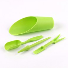 園藝工具 陽臺菜園種植 花盆工具 4件組, 1套