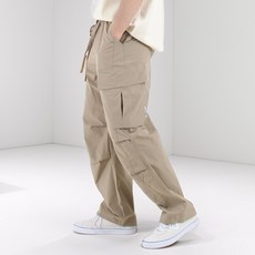 男士夏季寬鬆高彈力彈性纖維工裝束口褲 NC60