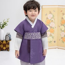 男童鎏金青銅腰帶刺繡韓服套裝 AM146