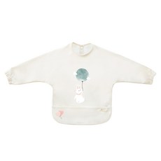 벨몽 유아용 긴팔 이유식 턱받이, 버니, 1개, 1개입