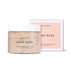 SOUL SEASONS Dear Rose溫和身體磨砂膏, 350克, 1個