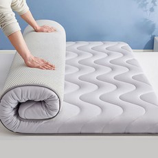 Technology家用記憶海綿薄床墊 可折疊收納, 3cm, 灰色