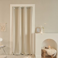 BEBEDECO 防風防寒 3層結構 遮光窗簾 穿孔式, 奶油色