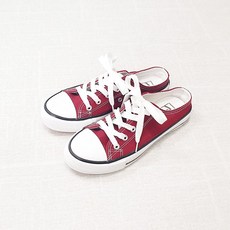 ukurly 女款休閒樂福穆勒拖鞋, 酒紅色, 230mm