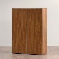 사월의 가구 브루노 모어 800 3단 E0 높은 수납장, 브라운