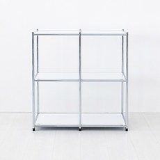 마켓비 심플리 2x2 선반 BC624, 퓨어화이트, 2단