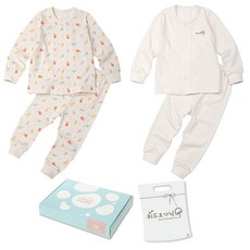 withorganic Baby Rabbit Year Four Seasons Baby Rabbit 嬰兒禮品內衣 2 件套