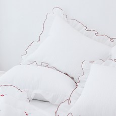 高級泡泡紗絎縫枕頭套