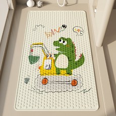 데이소이 귀여운 디자인 흡착 욕실 욕조 매트 70 x 40 cm, 02 악어, 1개