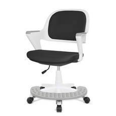 CHAIR FOCUS 阿拉丁Flo AR-369 白色椅身 腳踏凳, 雙色黑