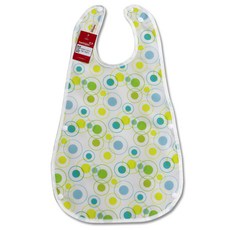 더해피 아동용 이유식 턱받이, 04 방울도트 연두, 1개, 1개입