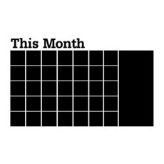 포인트 인테리어 월별 스케줄러, 블랙