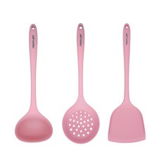 NEOFLAM Premium矽銀系列 廚房配件3件組, 粉色, 1組