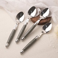 까르투하 앙클라 라귀올 양식 테이블 디너 스푼, 그레이, 2개