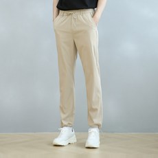 BLUEFORCE 男款鬆緊腰綁帶褲管調節休閒褲