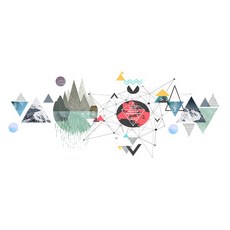 WA WALL ART 防水PVC 無痕設計壁貼 FX-C151 2張, 城市/幾何/藝術