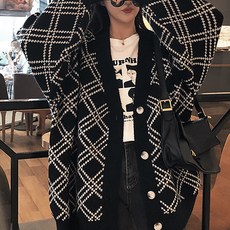 에스텔라 마름모 포인트 임산부 가디건 LIK001