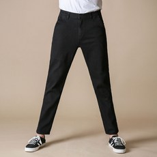 BLUEForce 男款大尺碼Beart隱藏式鬆緊帶丹寧休閒褲