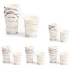 PARTYHAE 感性派對杯 生日水彩畫, 50個, 1組