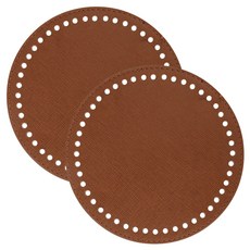 BrandYarn 圓形包底 1號, 深棕色, 2個