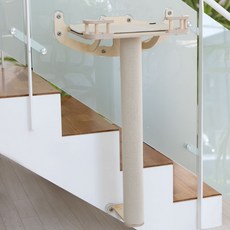 모넬로 고양이 원목 냥꿀 대형 캣워커 + 캣폴 85cm + 스크래쳐 2p 세트 GO23105, 크림, 1세트